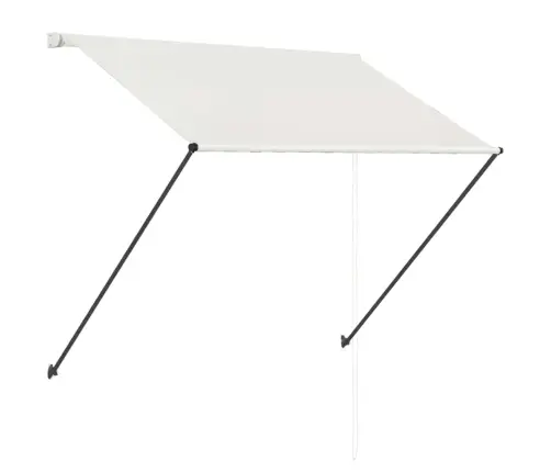 Sissetõmmatav Varikatus Lediga, 200 X 150 cm Kreemjasvalge