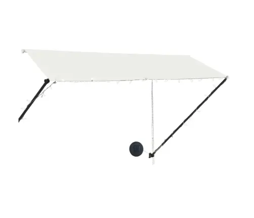 Ištraukiama Markizė Su Led, Kreminės Spalvos, 300X150Cm