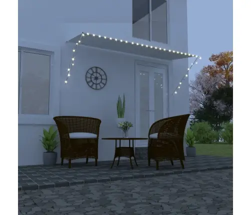 Ištraukiama Markizė Su Led, Kreminės Spalvos, 300X150Cm