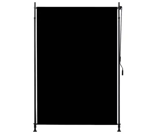 Āra Ruļļu Žalūzija, 150X270 Cm, Antracītpelēka  Vidaxl