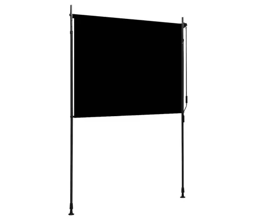 Āra Ruļļu Žalūzija, 150X270 Cm, Antracītpelēka  Vidaxl