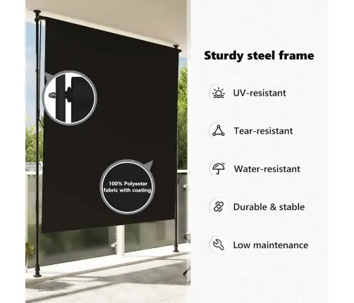 Väliruloo 200 X 270 cm Antratsiithall