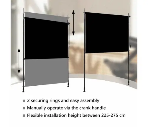 Väliruloo 200 X 270 cm Antratsiithall