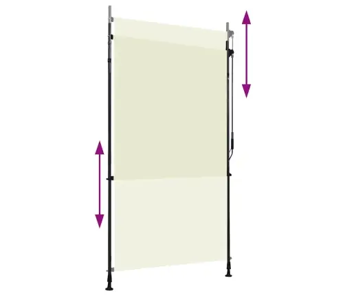 Lauko Roletas, Kreminės Spalvos, 120X270Cm