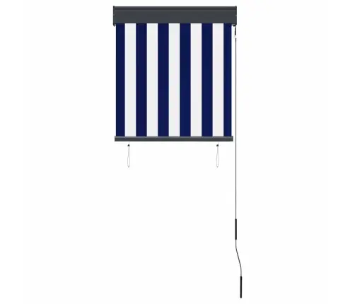 Āra Ruļļu Žalūzija, 60X250 Cm, Zila Un Balta Vidaxl
