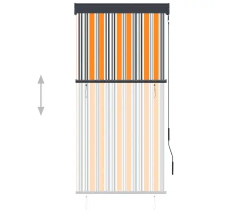 Lauko Roletas, Geltonos Ir Mėlynos Spalvų, 80X250Cm