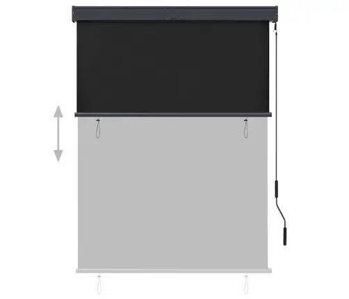 Väliruloo 120 X 250 cm Antratsiithall