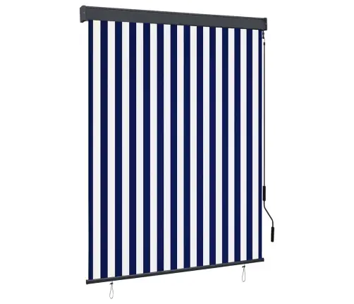 Väliruloo 140 X 250 cm Sinine Ja Valge Väliruloo 140 X 250 cm Sinine Ja Valge