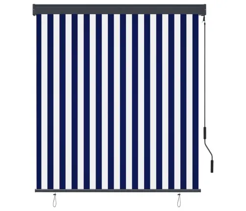 Väliruloo 140 X 250 cm Sinine Ja Valge Väliruloo 140 X 250 cm Sinine Ja Valge