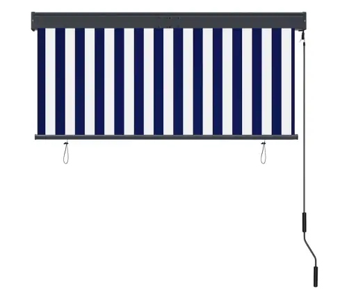 Väliruloo 140 X 250 cm Sinine Ja Valge Väliruloo 140 X 250 cm Sinine Ja Valge