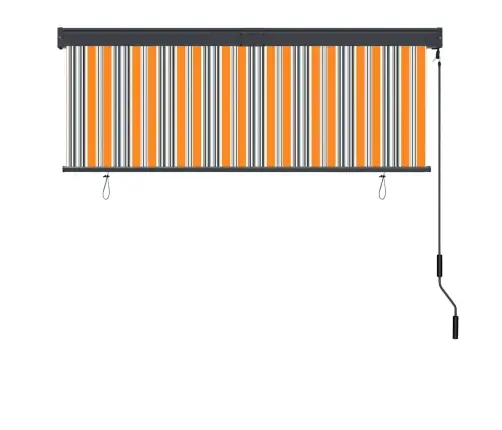 Āra Ruļļu Žalūzija, 160X250 Cm, Dzeltena Un Zila Vidaxl