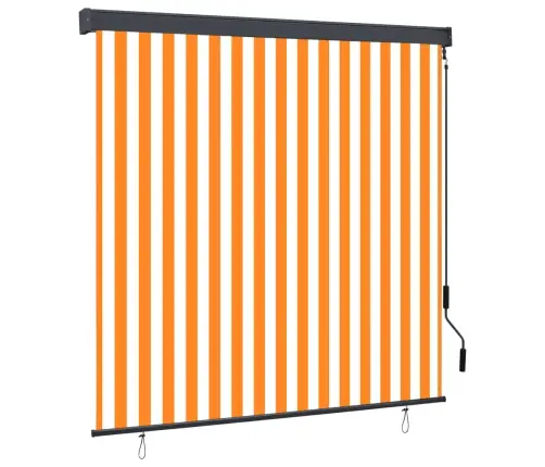 Āra Ruļļu Žalūzija, 160X250 Cm, Balta Un Oranža  Vidaxl Āra Ruļļu Žalūzija, 160X250 Cm, Balta Un Oranža  Vidaxl
