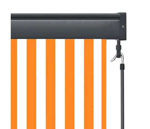 Āra Ruļļu Žalūzija, 160X250 Cm, Balta Un Oranža  Vidaxl Āra Ruļļu Žalūzija, 160X250 Cm, Balta Un Oranža  Vidaxl