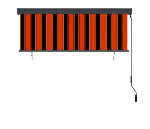 Āra Ruļļu Žalūzija, 160X250 Cm, Brūna Un Oranža Vidaxl