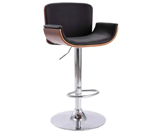 Bāra Krēsls, Melna Mākslīgā Āda Vidaxl