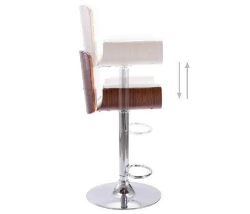 Bāra Krēsls, Balta Mākslīgā Āda Vidaxl