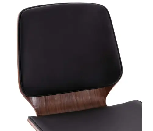 Virtuves Krēsli, 2 Gab., Melna Mākslīgā Āda Vidaxl