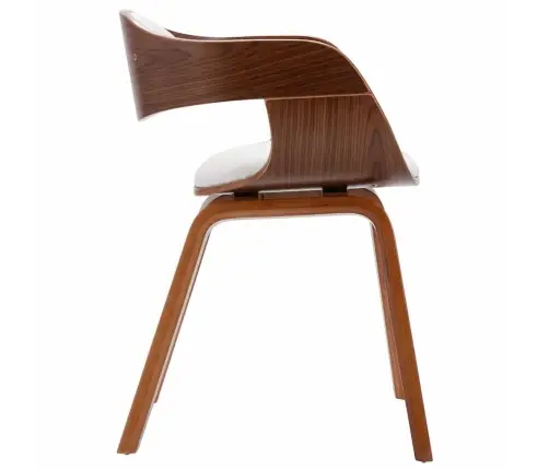 Virtuves Krēsli, 2 Gab., Liekts Koks Un Mākslīgā Āda Vidaxl