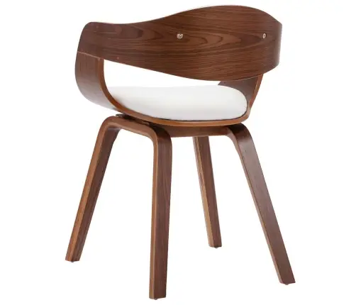 Virtuves Krēsli, 2 Gab., Liekts Koks Un Mākslīgā Āda Vidaxl