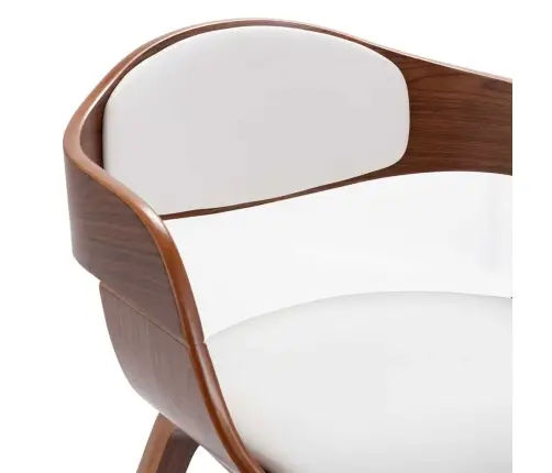 Virtuves Krēsli, 2 Gab., Liekts Koks Un Mākslīgā Āda Vidaxl