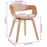 Virtuves Krēsli, 2 Gab., Liekts Koks Un Mākslīgā Āda Vidaxl