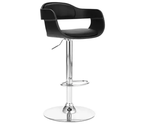 Baro Taburetė, Juodos Spalvos, Dirbtinė Oda