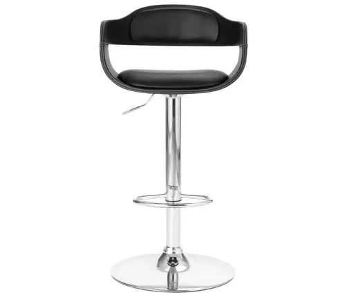 Baro Taburetė, Juodos Spalvos, Dirbtinė Oda