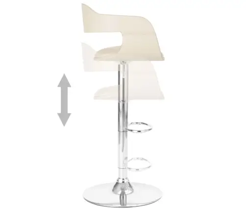 Bāra Krēsls, Balta Mākslīgā Āda Vidaxl