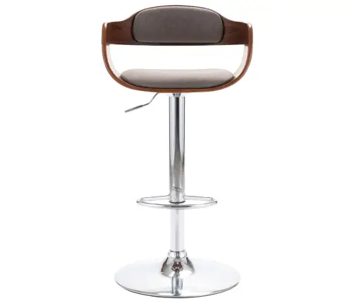 Bāra Krēsls, Saplāksnis, Pelēkbrūns Audums Vidaxl