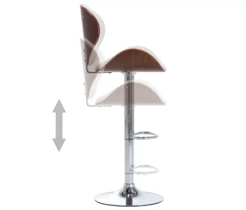 Bāra Krēsls, Balta Mākslīgā Āda Vidaxl