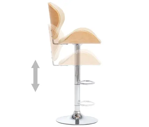 Bāra Krēsls, Krēmkrāsas Mākslīgā Āda Vidaxl