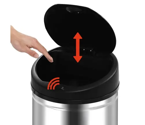 Atkritumu Grozi Melna Nerūsējošs Tērauds Vidaxl