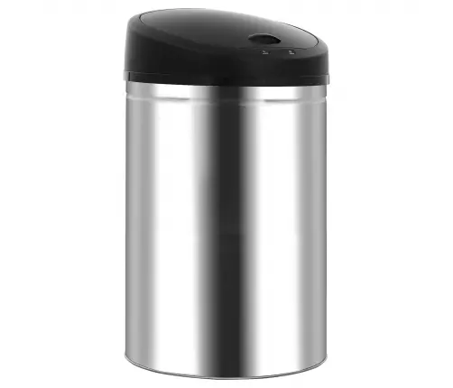 Atkritumu Grozi Melna Nerūsējošs Tērauds Vidaxl