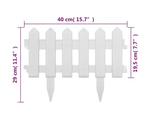 Zāliena Apmales, 25 Gab., Baltas, 10 M, Pp Vidaxl