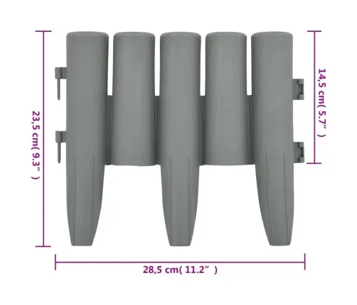 Zāliena Apmales, 36 Gab., Pelēkas, 10 M, Pp Vidaxl