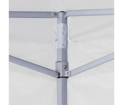 Sulankstoma Palapinė Su 4 Sienomis, Balta, 3X3M, Plienas