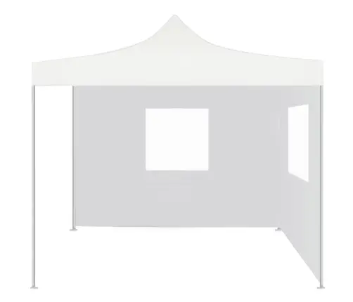 Saliekama Nojume Ar 2 Sienām, Balta, 3X3 M, Tērauds Vidaxl