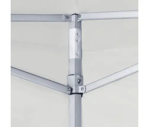 Saliekama Nojume Ar 2 Sienām, Balta, 3X3 M, Tērauds Vidaxl