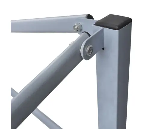 Saliekama Nojume Ar 2 Sienām, Balta, 3X3 M, Tērauds Vidaxl