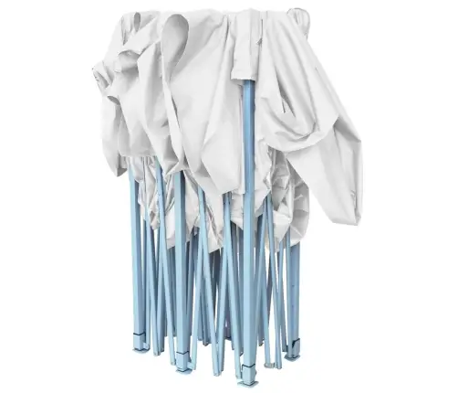 Professionaalne Kokkupandav Peotelk, 3 X 6 M Teras, Valge