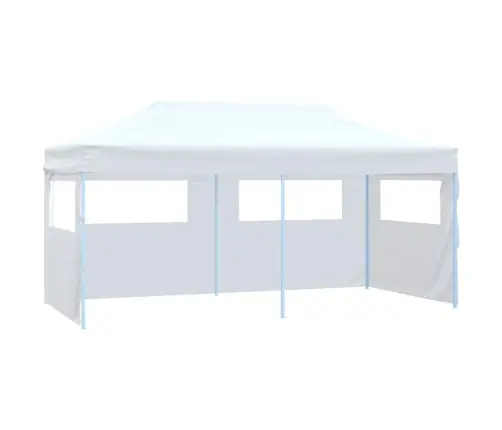 Saliekama Nojume Ar 4 Sienām, Balta, 3X6 M, Tērauds Vidaxl