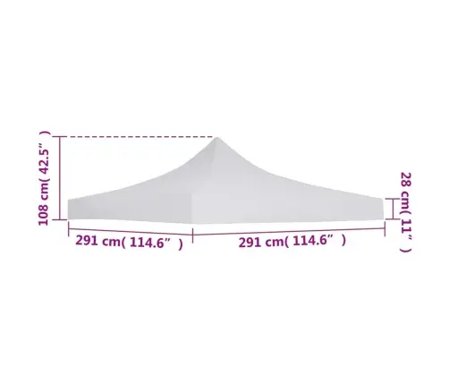 Peotelgi Katus 3 X 3 M, Valge
