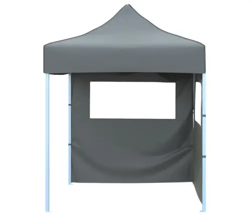 Saliekama Nojume Ar 2 Sienām, Pelēka, 2X2 M, Tērauds Vidaxl