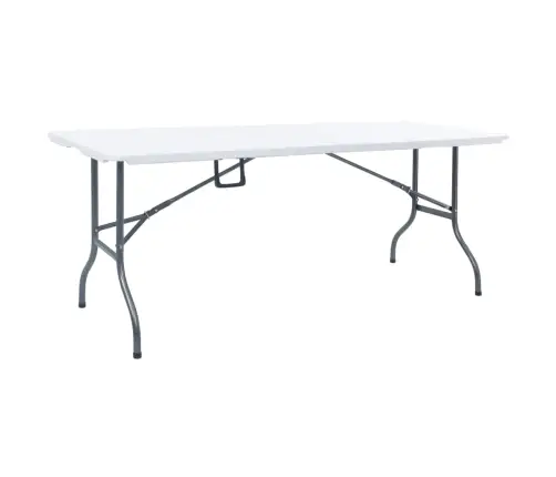 Saliekams Dārza Galds, Balts, 180X72X72 Cm, Hdpe Vidaxl