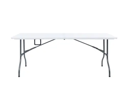 Saliekams Dārza Galds, Balts, 180X72X72 Cm, Hdpe Vidaxl