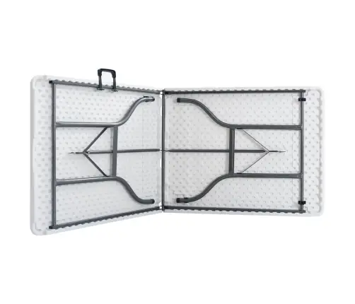 Saliekams Dārza Galds, Balts, 180X72X72 Cm, Hdpe Vidaxl