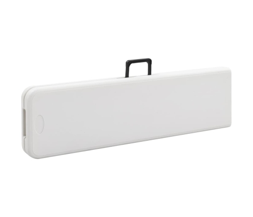 Saliekami Dārza Soli, 2 Gab., 180 Cm, Hdpe, Balti Vidaxl