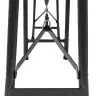 Saliekami Dārza Soli, 2 Gab., 180 Cm, Hdpe, Melni Vidaxl