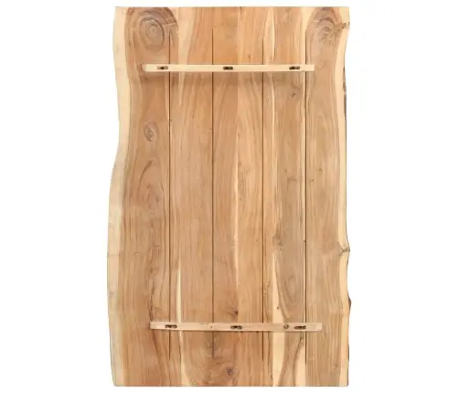 Galda Virsma, Akācijas Masīvkoks, 100X(50-60)X3,8 Cm Vidaxl