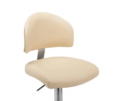 Bāra Krēsli, 2 Gab., Krēmkrāsas Mākslīgā Āda Vidaxl